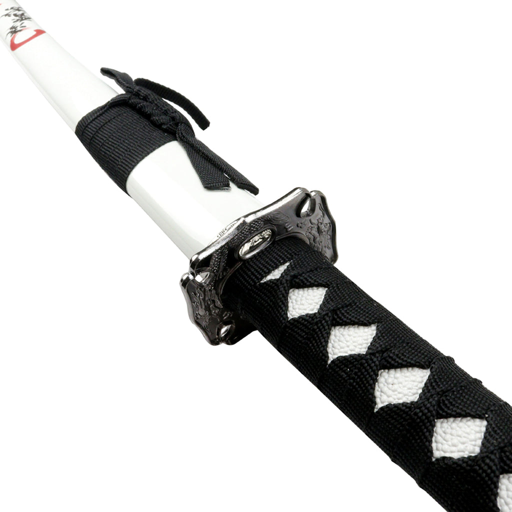 3pc White Dragon Samurai Sword Set Katana Deluxe Swords with Stand New