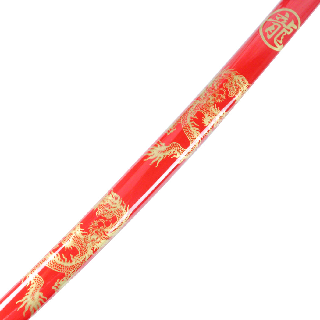 3pc Red Dragon Samurai Sword Set Carbon Steel Blades with Stand Good Quality