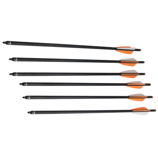 6 PC Carbon Arrows for Hunting Recurve Bow Archery 20" Long Set Crossbow