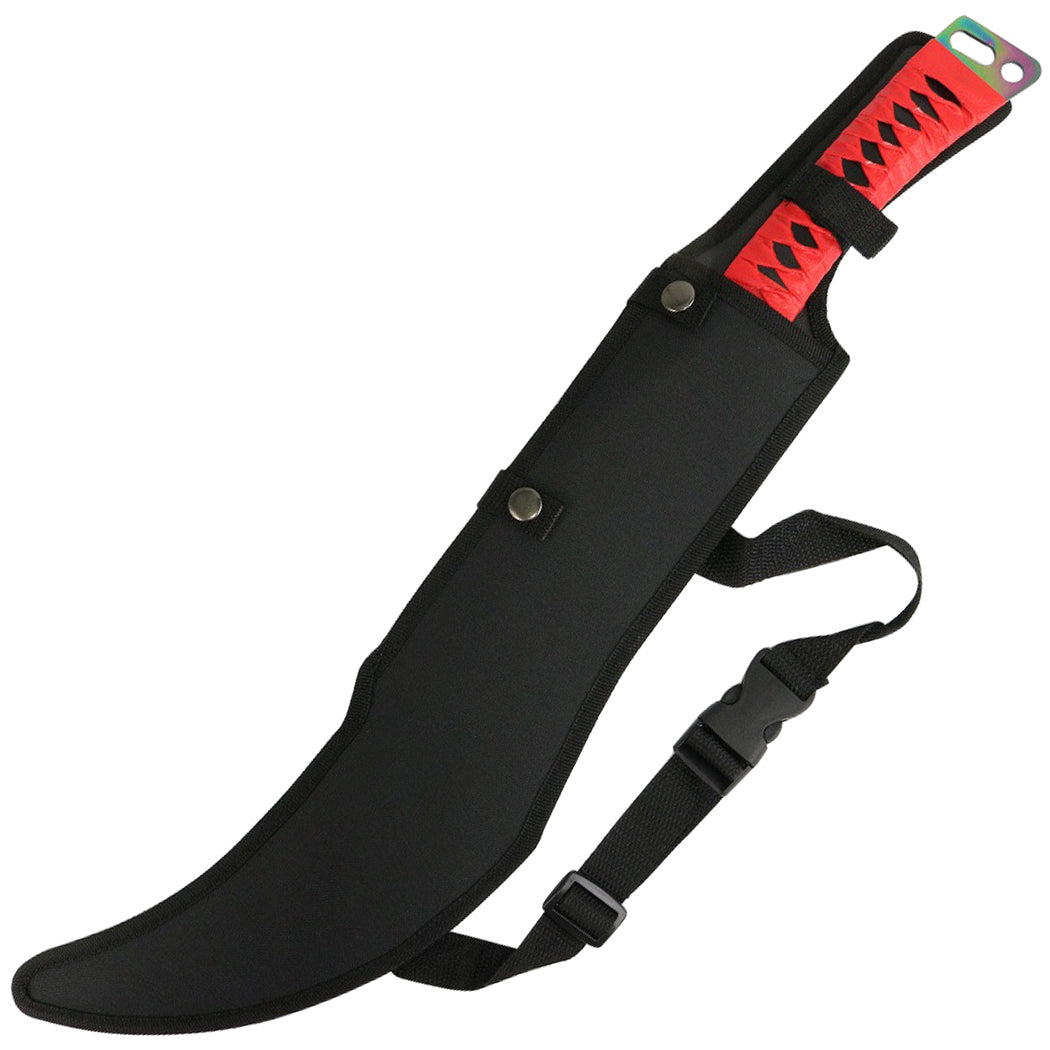 24" Rainbow Full Tang Stainless Steel Ninja Sword with Sheath