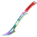 24" Rainbow Full Tang Stainless Steel Ninja Sword with Sheath