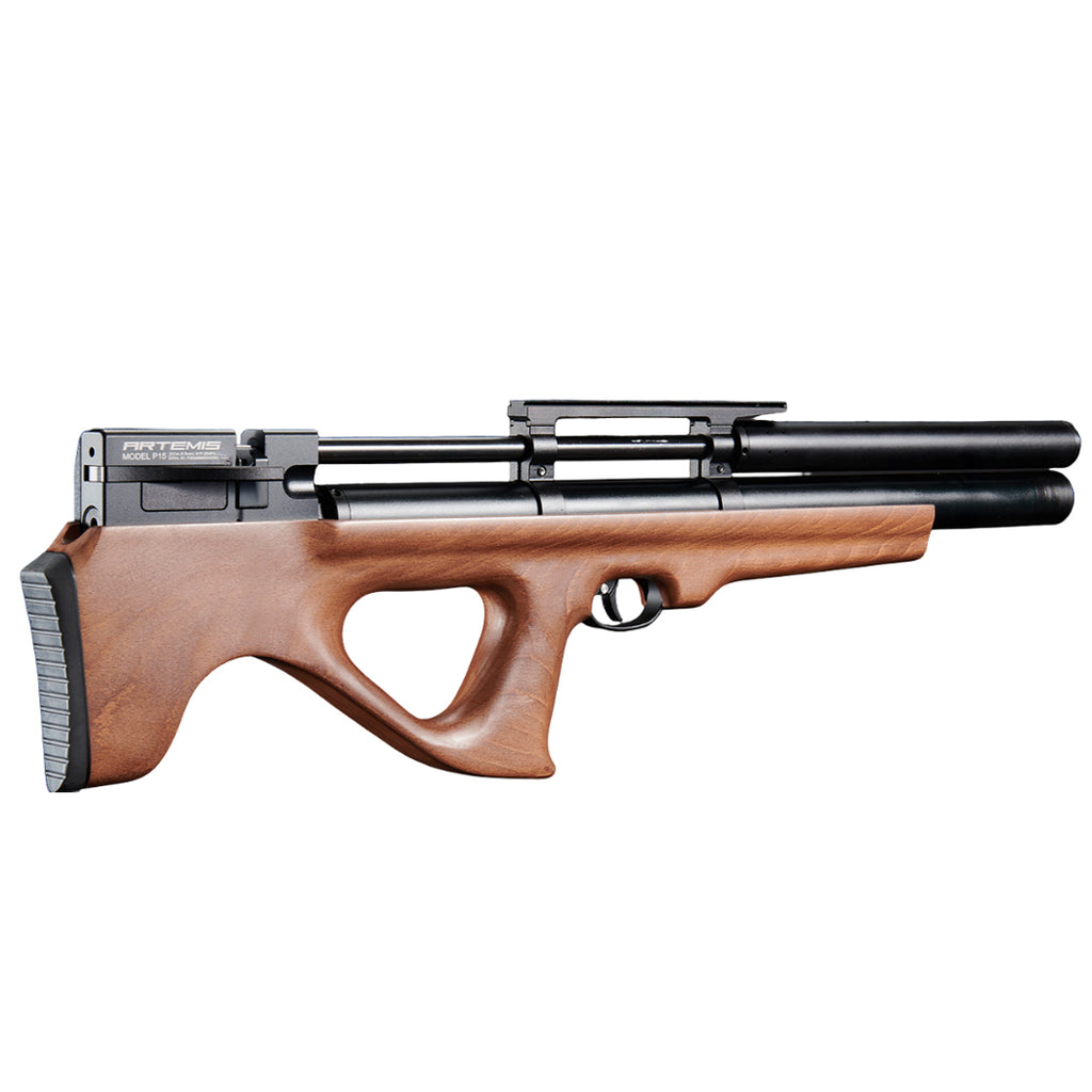 SnowPeak P15 PCP 5.5mm Caliber 900 Fps Pellet Air Gun Rifle Wooden Finish