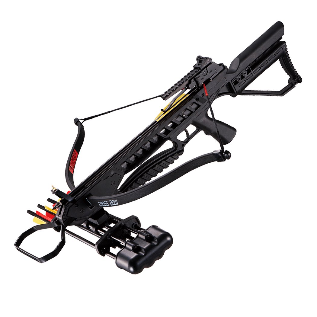 175Lbs RipClaw MK-XB21BK Recurve Crossbow Kit 245 FPS w/ Scope Quiver Arrows