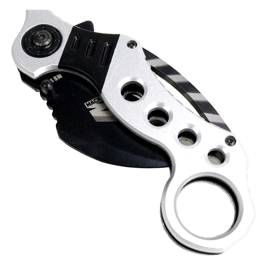 MACK 7" Spring Assisted Folding Knife 3CR13 Stainless Steel