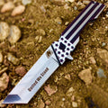 MACK 8" United We Stand Spring Assisted Folding Knife 3CR13 Stainless Steel