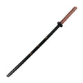 38" Black Wood Bokken Replica Collectible Training Katana Sword With Brown Cord Wrapped Handle