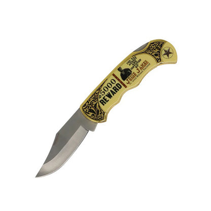 8" Jesse James Memorabilia Folding knife Drop Point Blade With Box