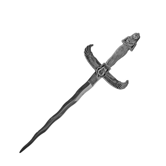 17" Egyptian Pharaoh Style Stainless Steel Kris Blade Fantasy Dagger With scabbard
