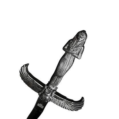 17" Egyptian Pharaoh Style Stainless Steel Kris Blade Fantasy Dagger With scabbard