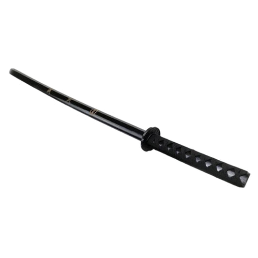 40" Black Musashi Wooden Blade Collectible Training Sword With Black Cord Wrap