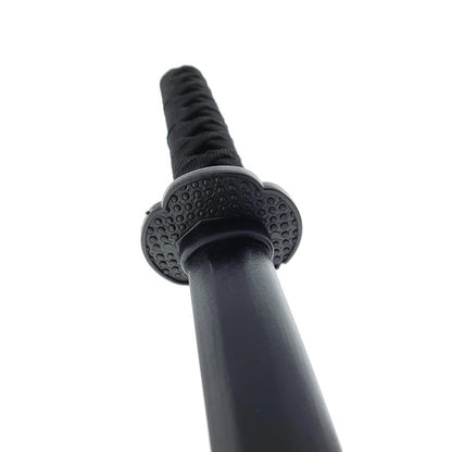 40" Black Musashi Wooden Blade Collectible Training Sword With Black Cord Wrap