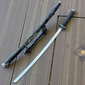 40" Black Dragon Design Samurai Katana Sword With Display Stand