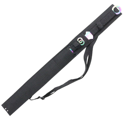 27'' Ninja Sword Tanto Full Tang 2 Tone Blade With 2 Throwing Knives Rainbow