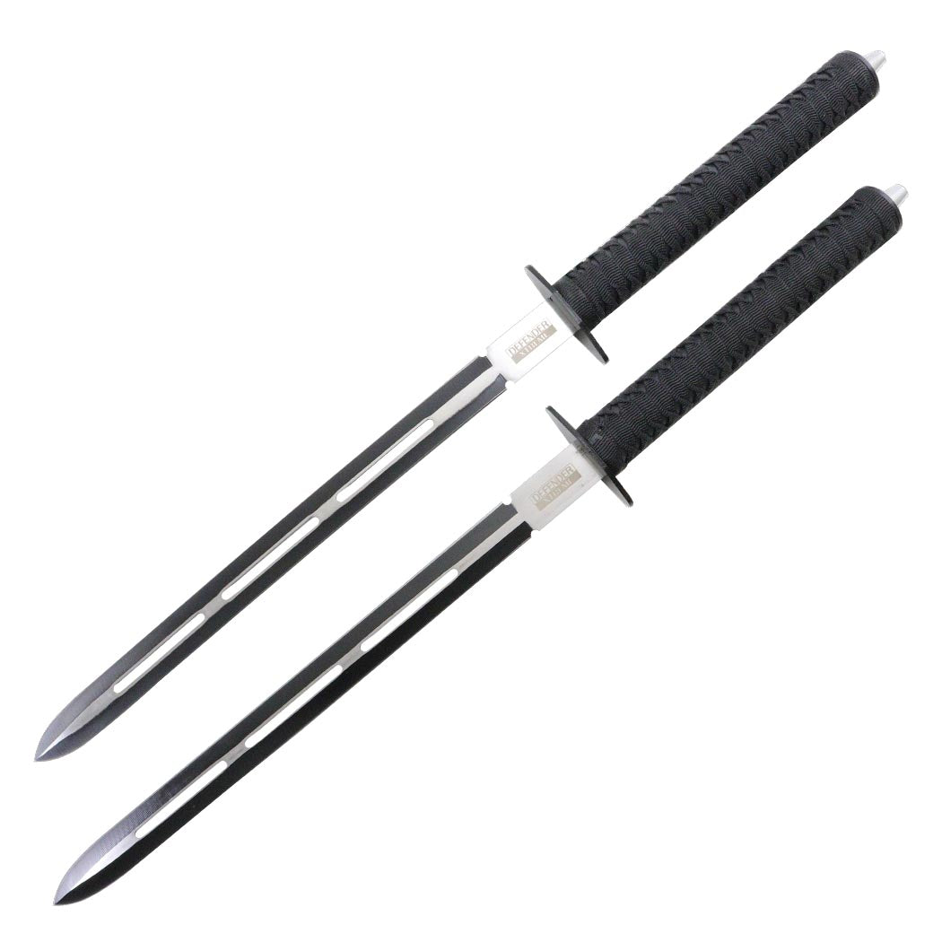 Defender-Xtreme Full Tang 26" Sword Two Tone Blade Two Sword Set