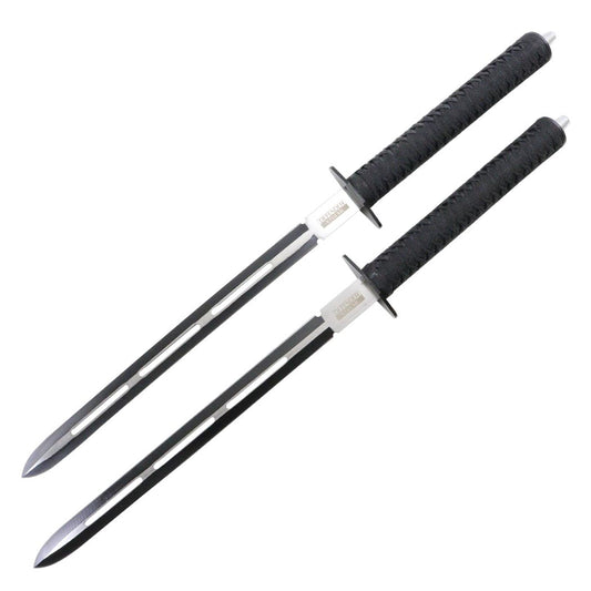 Defender-Xtreme Full Tang 26" Sword Two Tone Blade Two Sword Set