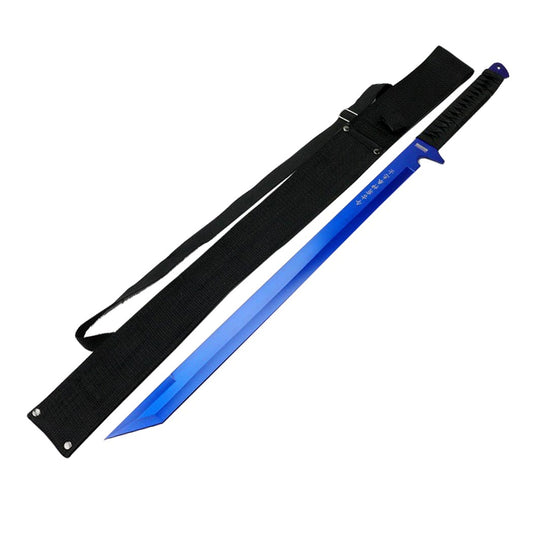 Defender-Xtreme 26" Blue Ninja Sword Stainless Steel with Sheath