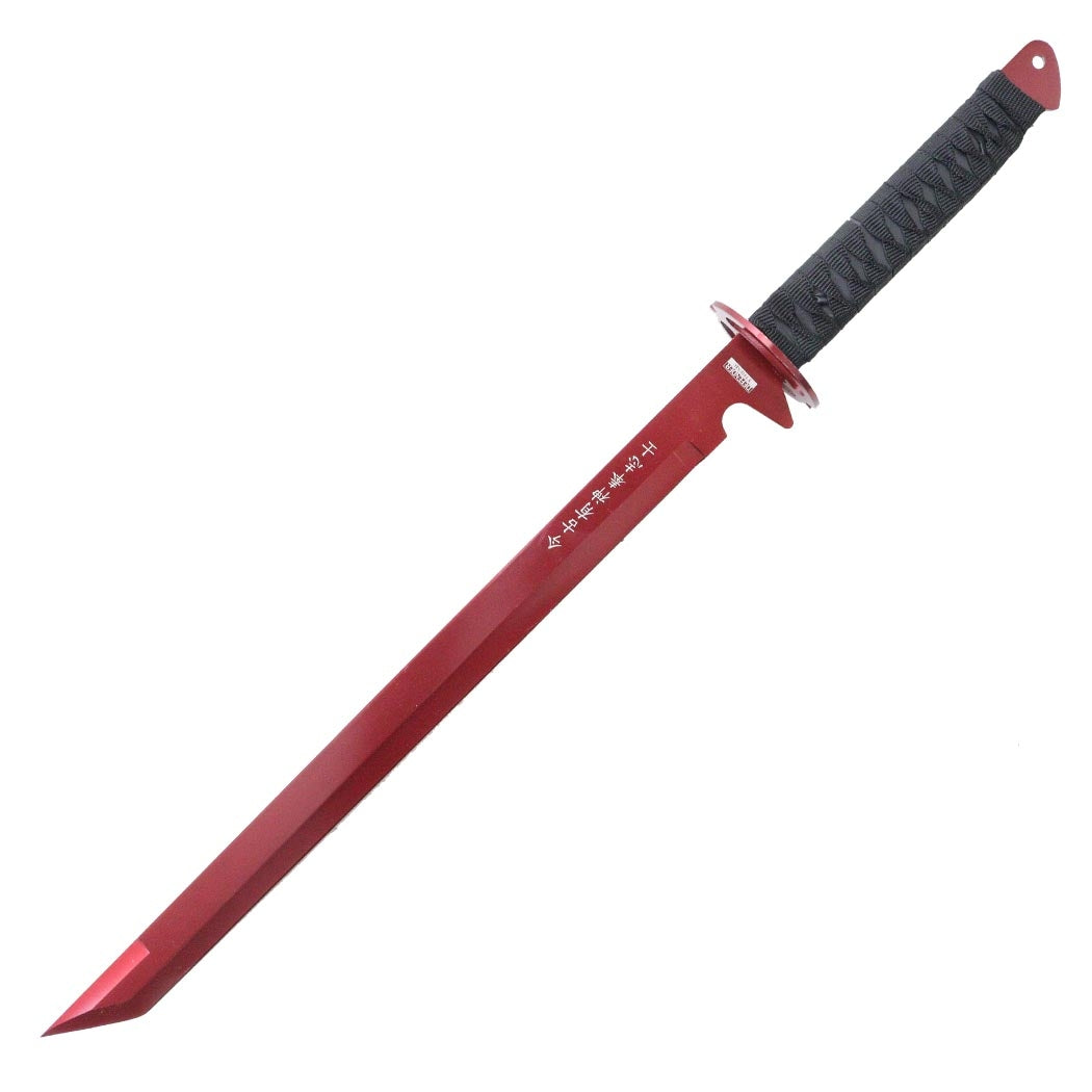 26"  Stainless Steel Red Blade Sword with Sheath