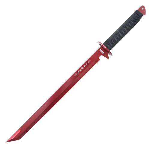 26"  Stainless Steel Red Blade Sword with Sheath