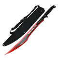 Ninja Sword 27-Inch Sharp 440 Stainless Steel Full Tang Blade with Sheath- Red