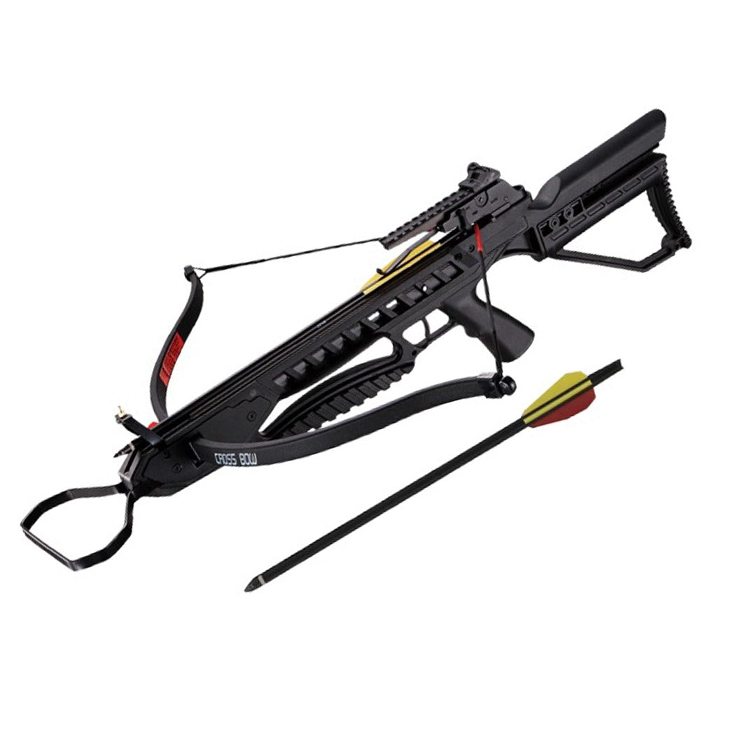 175Lbs RipClaw MK-XB21BK Recurve Crossbow Kit 245 FPS w/ 2 Arrows Stringer Wax Package