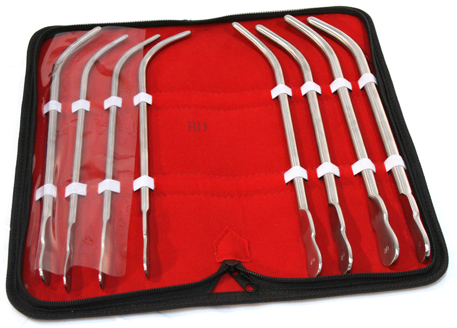 8 Pc Van Buren Urethral Sounds Set Stainless Steel Surgical Instruments