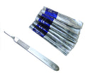 20 Surgery Scalpel Blades #15 & #3 Metal Handle Suitable for Dermaplaning