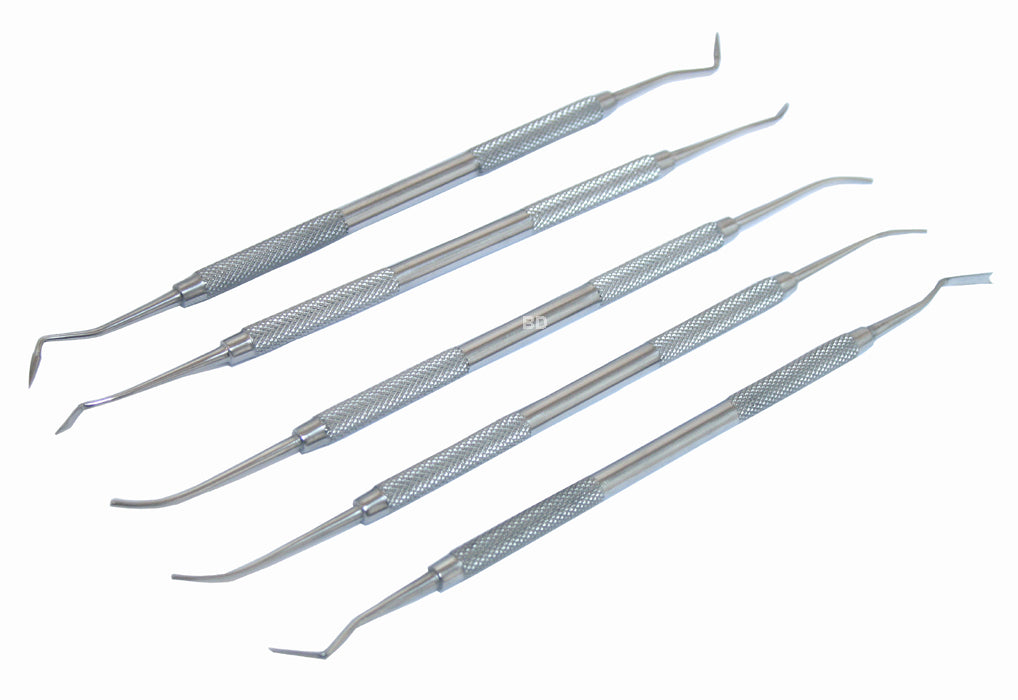 5 Pc PK Thomas Wax Carver Set  Stainless Steel Dental Instruments