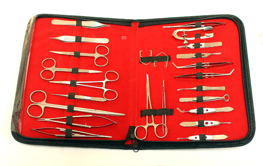 24 Pcs Eye Micro Ophthalmic Surgical Instruments Set with Pouch