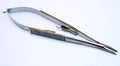 Castroviejo Curved Micro Eye Needle Holder With Lock  Stainless Steel