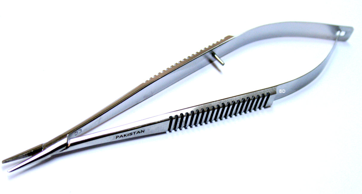 Castroviejo Straight Micro Eye Needle Holder  No Lock, Stainless Steel