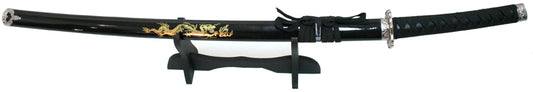 40" Black Japanese Carbon steel blade Samurai Ninja katana Sword Stand & Sheath