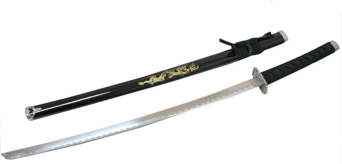 40" Black Japanese Carbon steel blade Samurai Ninja katana Sword Stand & Sheath