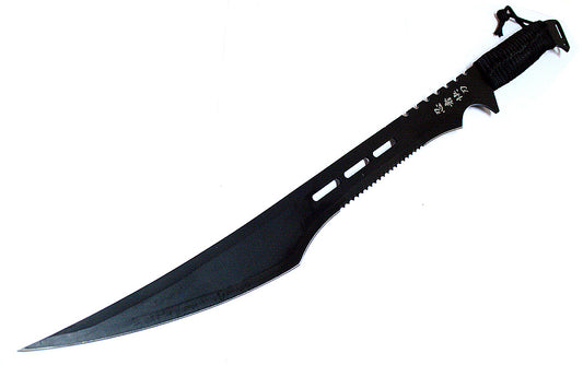 27" Black Ninja Sword Striker Black Stainless Steel