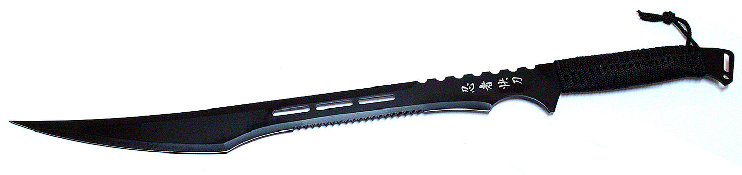 27" Black Ninja Sword Striker Black Stainless Steel