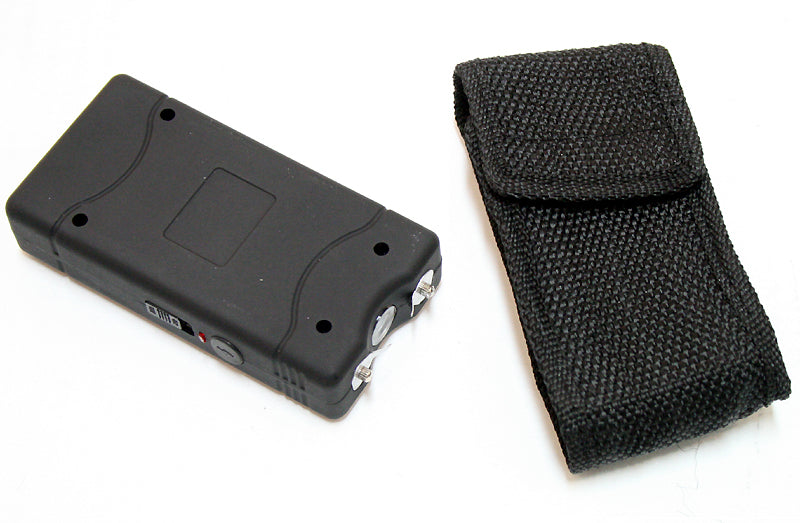 Police 5Million Volt  Rechargeable Stun Gun Self- Defense LED Flashlight with Case