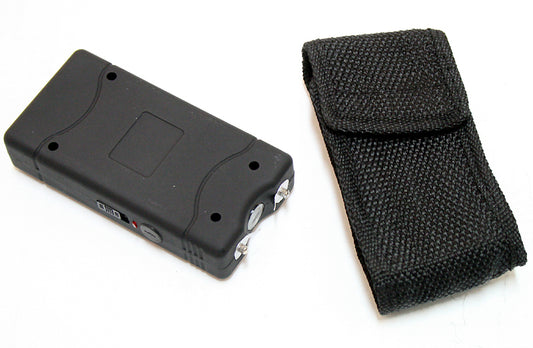 Police 5Million Volt  Rechargeable Stun Gun Self- Defense LED Flashlight with Case
