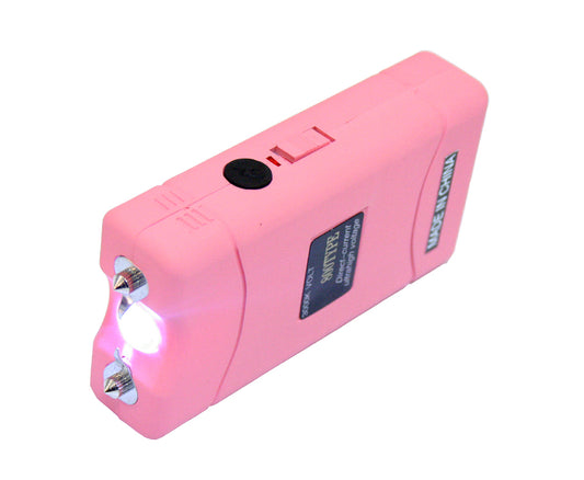 Police 5Million Volt  Rechargeable Stun Gun Self- Defense LED Flashlight with Case