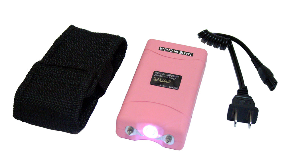 Police 5Million Volt  Rechargeable Stun Gun Self- Defense LED Flashlight with Case
