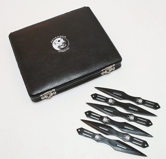 Defender Set of 6 Throwing Knives With Gift Box