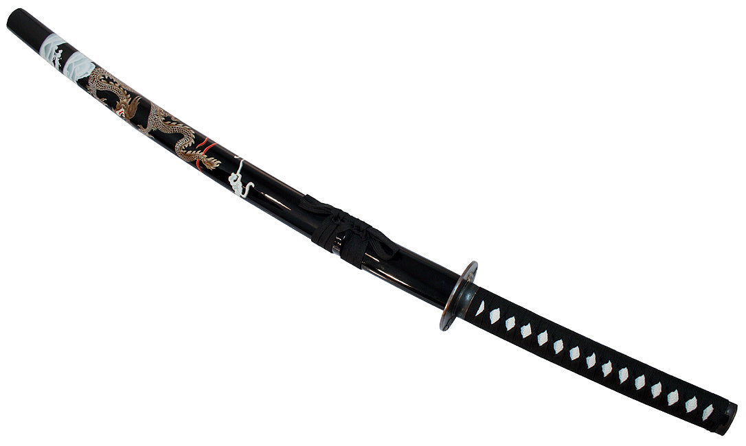 40.5" Collectible Dragon Katana Samurai Sword Ninja Good Quality Color - Black