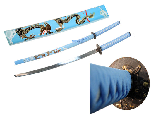 40.5" Collectible Dragon Katana Samurai Sword Ninja Good Quality Different Color