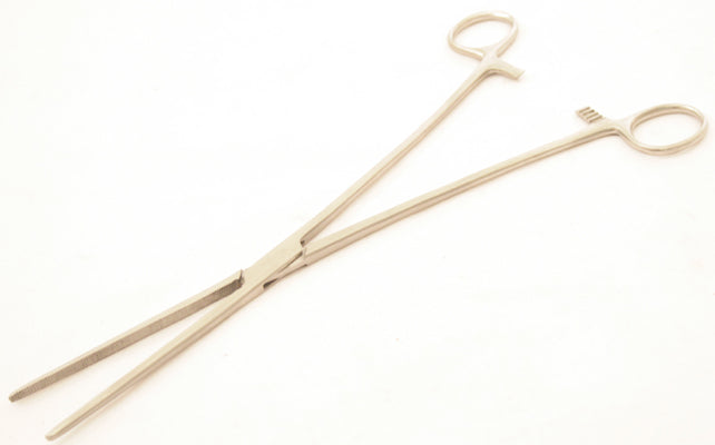 12" Hemostat Forceps  Extra Long Straight Locking Clamp Stainless Steel