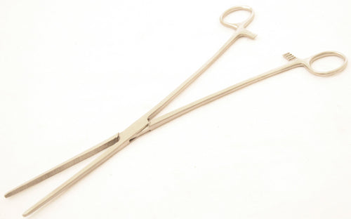 12" Hemostat Forceps  Extra Long Straight Locking Clamp Stainless Steel